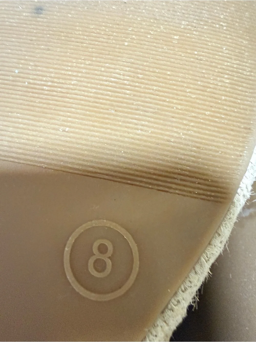 a new day Beige Canvas Espadrilles with Black Cap Toe